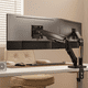 thumbnail image 3 of Soporte Monitor a Gas 2 Brazos Escritorio de 17"-32" Negro, 3 of 7