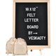 thumbnail image 1 of Veskaoty Felt Letter Board with 402 Letters Stand, 12 x 16, 1 of 3