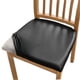 thumbnail image 1 of Cubiertas del asiento de la silla de comedor 4 PCS, cubierta del cojín del asiento impermeable sólida Silla de comedor estirable a prueba de aceite Protctor Slipcover (negro oscuro), 1 of 3