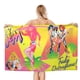 thumbnail image 1 of Jem y las Hologramas Toalla de playa de secado rápido con diseño temático, regalo para mujeres y niñas, ideal para cumpleaños, fans, amantes de la música, uso en la playa o al aire libre, 78 × 180 cm, 1 of 6