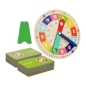 Bothyi - Reloj De Madera Multifuncional Juguetes Para Niños Material Didáctico Para La Escuela De Jardín De Infantes