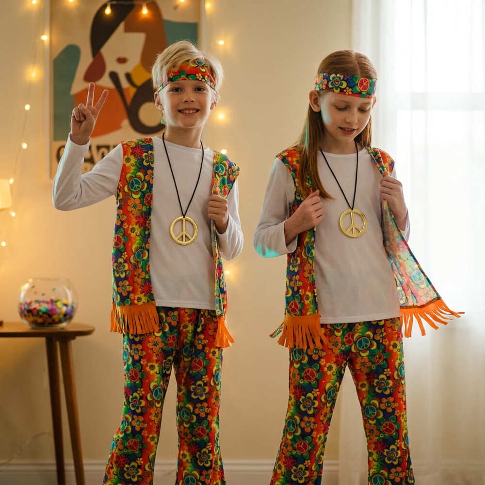 Red Sale - Disfraz Infantil Hippie Retro