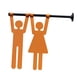 thumbnail image 5 of Letrero De Ba?o Con Símbolos Gráficos Decorativos, Decoración De Pared Para Cafeterías, Negocios, Puertas, Hombres Y Mujeres., 5 of 5
