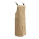 thumbnail image 2 of Delantal de cocina, delantal con pechera alta, ropa de trabajo para restaurante y café, delantal de bolsillo para Chef, para jardinería, elaboración , marrón, 2 of 5