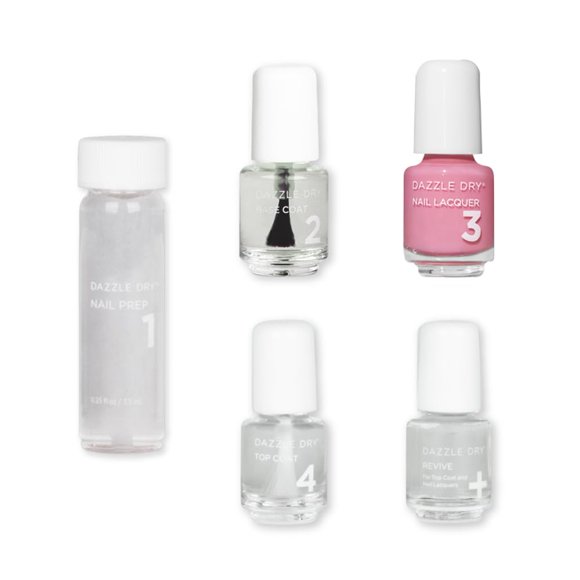 Kit de cuidado de uñas Dazzle Dry Mini 4 Step System Soulmate Pink