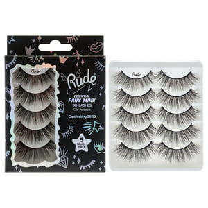 Rude Cosmetics - Pestañas Postizas Esenciales De Visón - Cautivadoras De Para Mujeres - Par De Pestañas