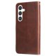 thumbnail image 2 of Funda tipo cartera para Samsung Galaxy S25 con bolsillo con cremallera y ranuras para tarjetas – Función de soporte Marrón, 2 of 6