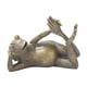 thumbnail image 3 of Estatua De Rana De Yoga Tumbada De Bronce Antiguo Zen Para Decoración De Jardín Y Patio, 3 of 5