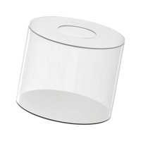 Magideal - Cilíndrico Acrílico Enriquecedor, Redondo, Corazón Decorativo, Accesorios Decorativos, Soportes Decorativos, Pastel, Exhibición De Pastel Para Fiesta, 20 Centímetros