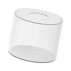 Magideal - Cilíndrico Acrílico Enriquecedor, Redondo, Corazón Decorativo, Accesorios Decorativos, Soportes Decorativos, Pastel, Exhibición De Pastel Para Fiesta, 20 Centímetros