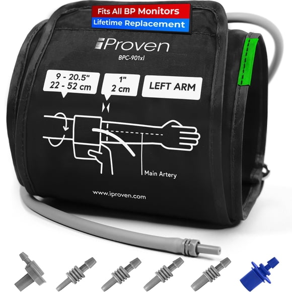 Brazalete para monitor de presión arterial iProvèn, extra grande, con ajuste curvo