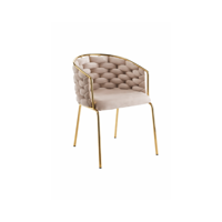 Habita2 Chile - Sitial Arthur Terciopelo Gold - Beige