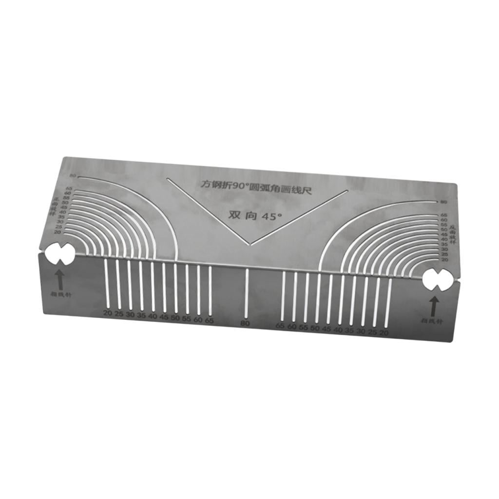 Magideal - Herramienta De Marca De La Curva De Ángulo Herramienta De Marcado De Tubería De Acero Herramienta De Marcado De Metal Resistente Para Los Entusiastas Longitud 26cm