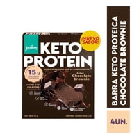 Barra De Proteína Keto Protein Sabor Chocolate Brownie Pack 4 Caja 160 G Granolin