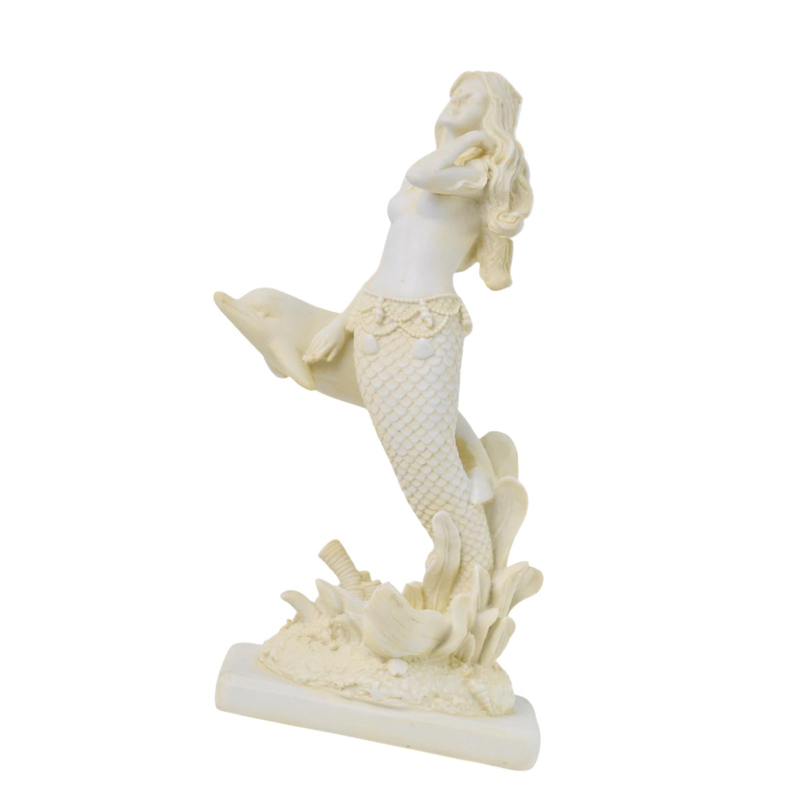 Magideal - Colección De Esculturas De Estatua De Sirena, Obra De Arte, Centro De Mesa, Decoración Del Hogar, Figura De Resina, Adorno De Mesa Para Estantería De
