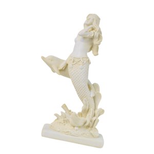 Magideal - Colección De Esculturas De Estatua De Sirena, Obra De Arte, Centro De Mesa, Decoración Del Hogar, Figura De Resina, Adorno De Mesa Para Estantería De