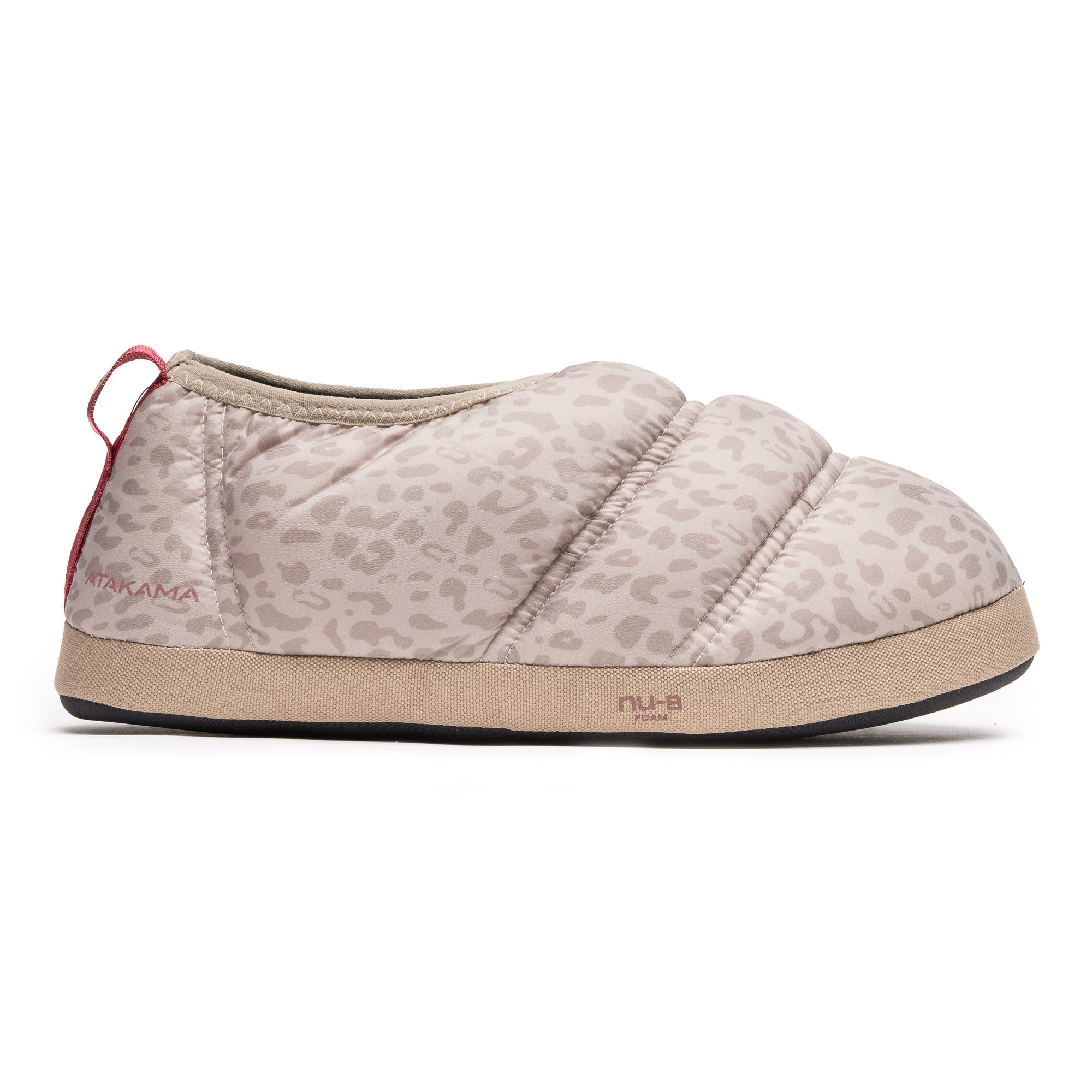 Pantufla Térmica Futaleufú Beige Animal Print Atakama Outdoor