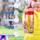 thumbnail image 5 of ArturoBotella de Agua con Tapa Pop Top de Un Toque, Acero Inoxidable, a Prueba de Fugas, para Deportes, Botella Infantil rosa 12 oz, 5 of 6