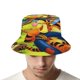 thumbnail image 4 of Winnie the Pooh Tigger Tigre Sombrero bucket para adultos, gorra de protección solar, sombrero de pescador plegable para viajes al aire libre, pesca y actividades de verano, 4 of 6