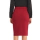 thumbnail image 3 of INSPIRE CHIC Falda lápiz elástica de cintura alta con fruncidos para mujer, falda midi ajustada para el trabajo, talla M, rojo oscuro, 3 of 6