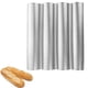 thumbnail image 1 of Molde antiadherente perforado para baguettes, ideal para hornear pan francés, 4 panes ondulados, para horno, tostador y más., 1 of 5