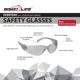 thumbnail image 4 of Gafas de seguridad BISON LIFE Crystal Grey, 12 pares, resistentes a los arañazos, 4 of 8