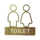 thumbnail image 1 of Letrero De Baño Decorativo Para Hombres Y Mujeres, Tablero De Señalización De Metal Para Baño, Pared, Restaurante, 1 Pieza, 1 of 3