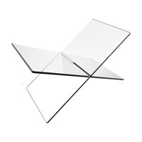 Magideal - Soporte De Libro Transparente Estante De Lectura Soporte De Exhibición Estable Decoración Moderna Para El Hogar Acrílico Duradero Para Libros Abiertos