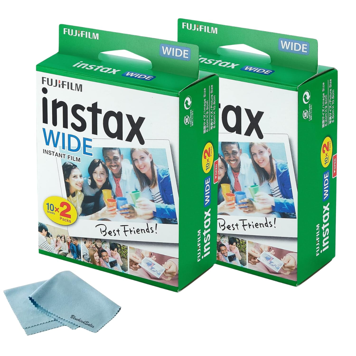 Película Instantánea Fujifilm Instax Wide 40 Exposures + Paño
