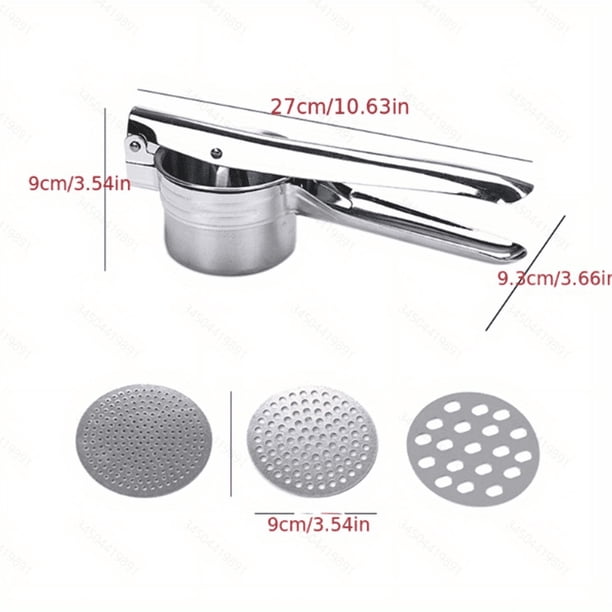 Set, Potato Ricers, Heavy Duty Stainless Steel Potato Masher, Press And Mash Kitchen Utensil, Garlic Presser, For Vegetable, Fruit, Kitchen Gadgets, Kitchen Stuff, Kitchen Accessories, Home Kitchen It