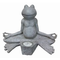 Genérico - Figura Decorativa Solar Rana Yoga Jardín Meditación Jhn
