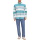 thumbnail image 2 of Camisas de Hombre a Rayas de Manga Larga con Botones Camisa Casual de Algodón XL Azul Claro, 2 of 6