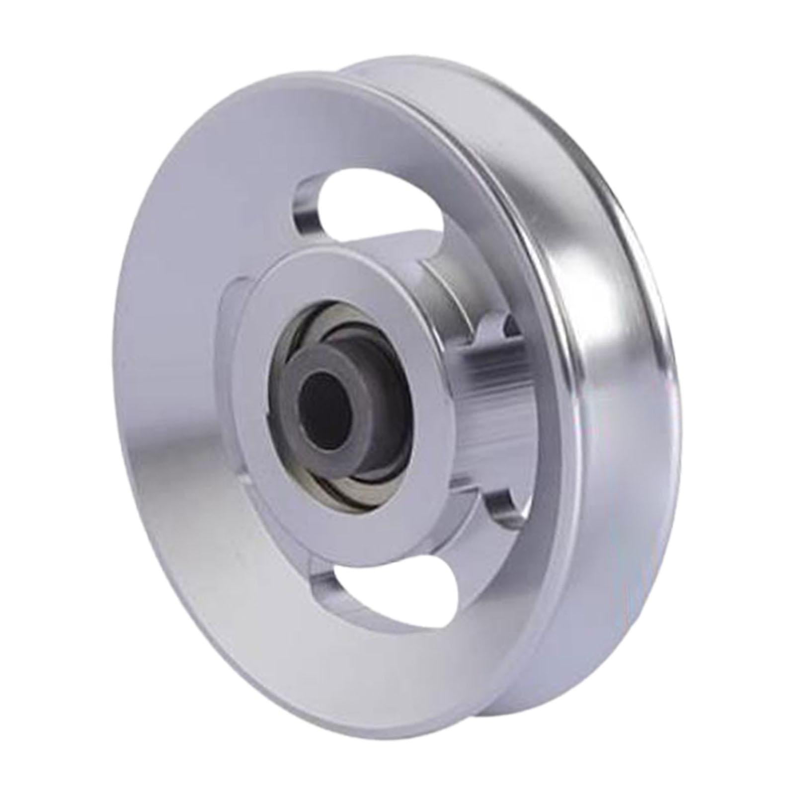 Ioensy - Rueda De Polea De Rodamiento Polea Universal De Aleación De Aluminio Para Accesorio De Ejercicio 88 Mm Plata
