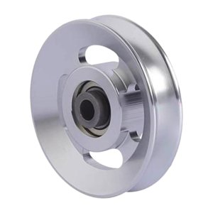 Ioensy - Rueda De Polea De Rodamiento Polea Universal De Aleación De Aluminio Para Accesorio De Ejercicio 88 Mm Plata