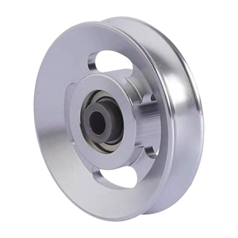 Ioensy - Rueda De Polea De Rodamiento Polea Universal De Aleación De Aluminio Para Accesorio De Ejercicio 88 Mm Plata