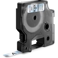 Cinta D1 Dymo 12Mmx7M Negro/Transparente