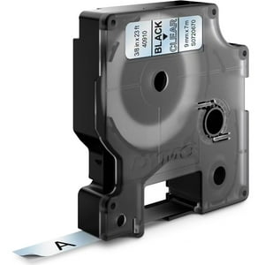 Cinta D1 Dymo 12Mmx7M Negro/Transparente