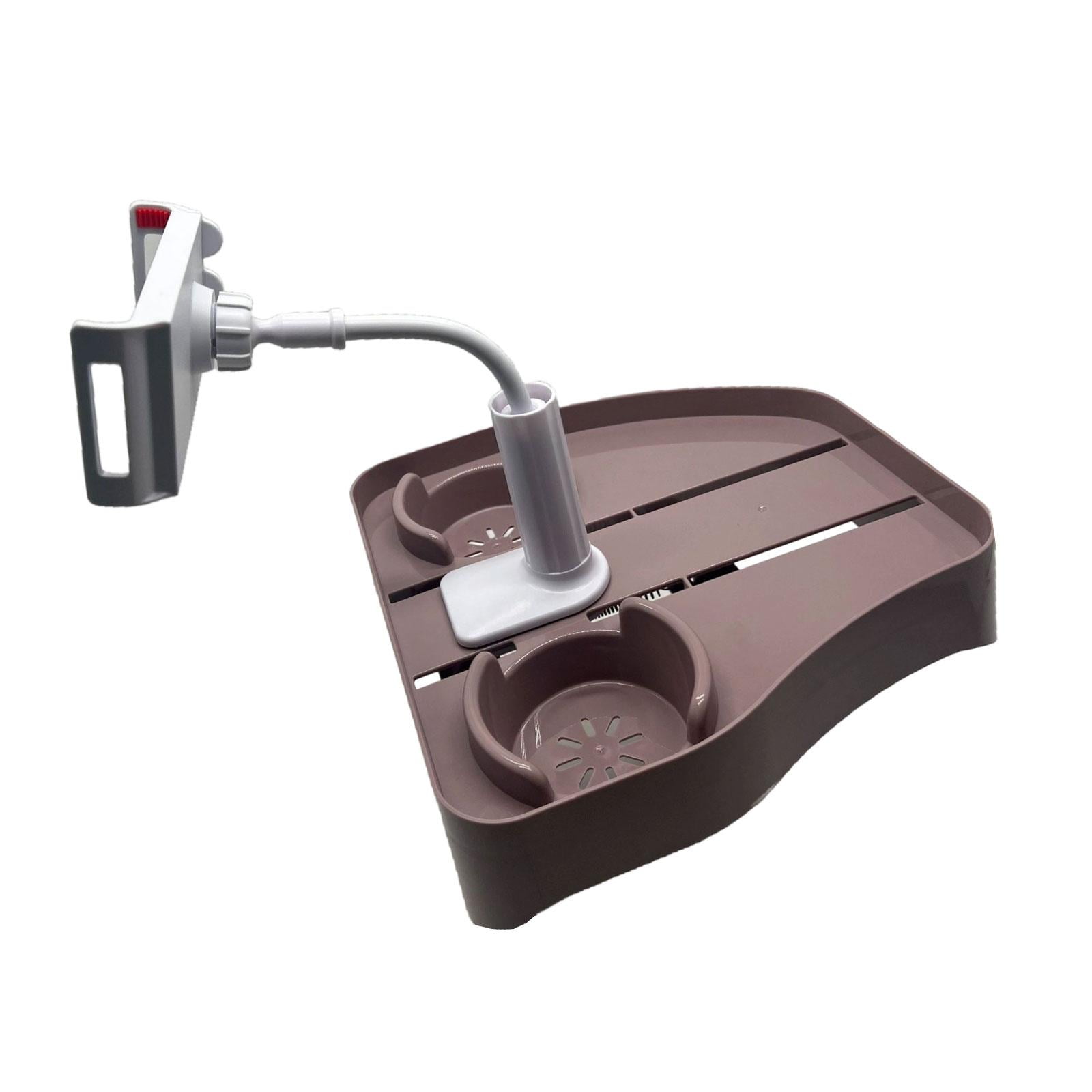 Magideal - Bandeja Para Bañera De Hidromasaje, Mesa Auxiliar Ajustable, Accesorios Para Bañera De Hidromasaje, Bandeja Para Servir 3 En 1, Soporte Para Bebidas P