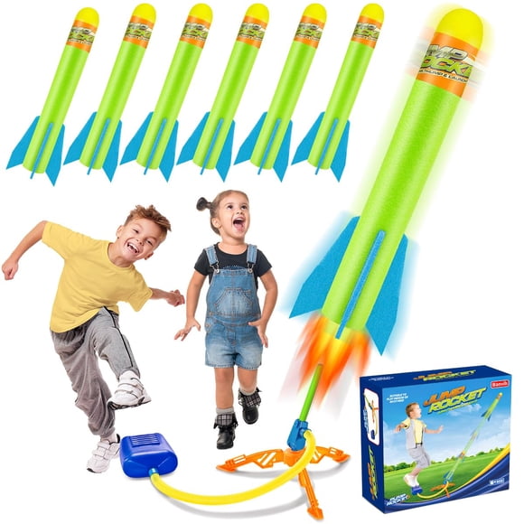 Juguetes Rocket Launcher Banvih para niños con plataforma de lanzamiento Stomp