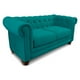 thumbnail image 2 of Sofa Florencia 2C Tela Velvet Turquesa, 2 of 4