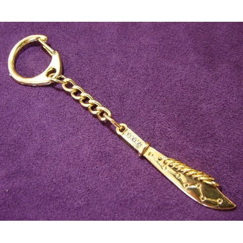 Feng Shui Import - Llavero Con Forma De Amuleto Feng Shui, 9 Anillos, Con Forma De Espada, Cobre Con Cristales