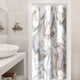 thumbnail image 1 of 1pc Luxury Gray Golden Marble Shower Curtain Set - Waterproof, Washable, and Standard Size for Bathtub - Includes 12 Plastic Hooks, 1 of 5
