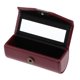 thumbnail image 5 of Estuche para lápiz labial de cuero Caja de almacenamiento Espejo Monedero Bolsillo Rojo vino, 5 of 5