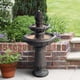thumbnail image 2 of Fuente de agua de piso con cascada Teamson Home Piña 39 cm, gris hierro, 2 of 6