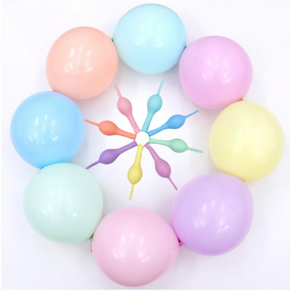 Globos JPORSHU 100 pzas 12" Enlazables de látex colores mixtos