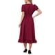 thumbnail image 3 of INSPIRAR CHIC Vestido Victoriano para Mujeres Traje Renacentista Vestido Midi con Cintura Fruncida y Volantes XL Burdeos, 3 of 6