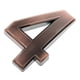thumbnail image 5 of Se?al De Número De Puerta Autoadhesiva De Plástico De Cobre Número De Dígito Numérico Pegajoso 4, 5 of 5