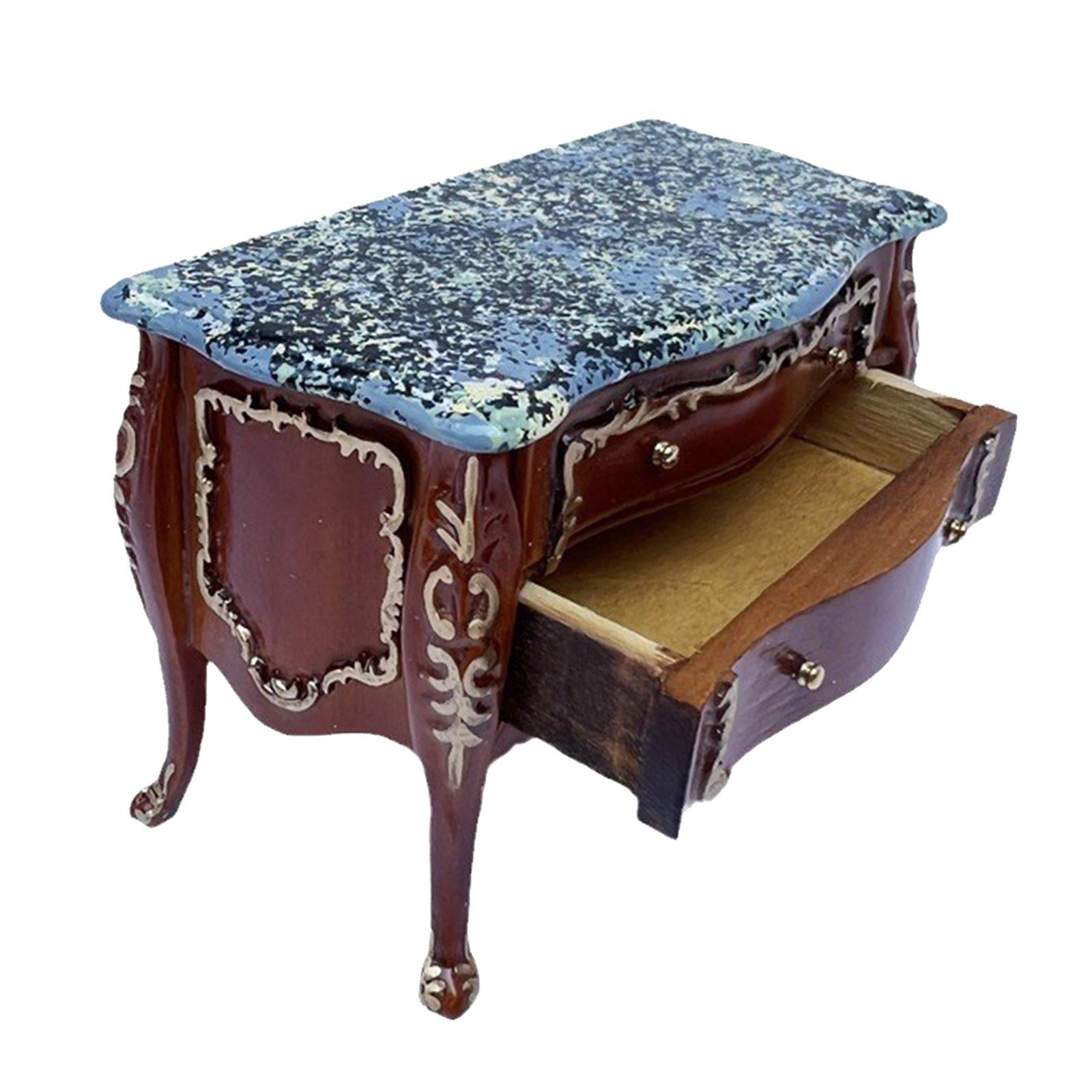 Bothyi - Muebles De Casa De Muñecas, Modelo De Madera, Decoración De Estudio, Adorno Duradero, Decoración De Simulación, Madera Roja