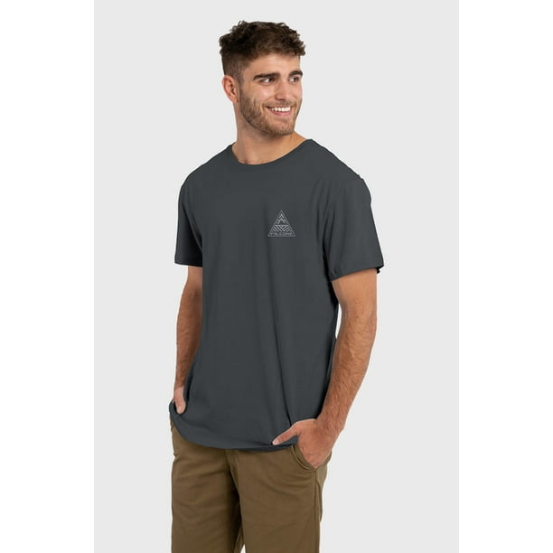Polera Orgánica On The Road V2 Gris Oscuro Hombre Falcone