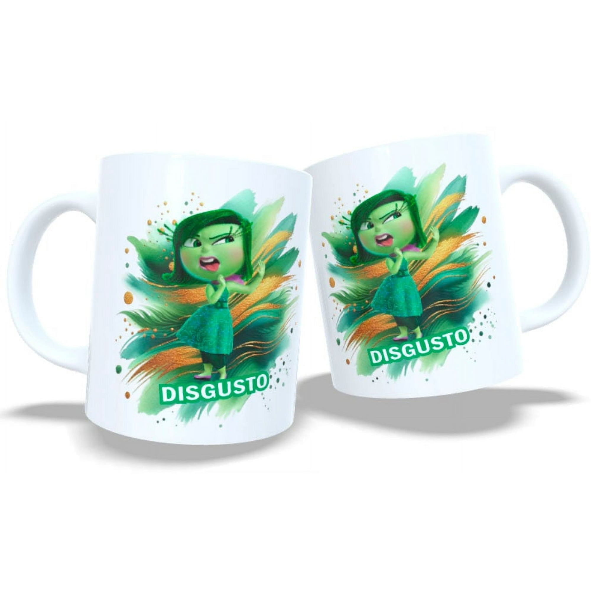 Arumistorechile - Tazon Taza Colección Intensamente 2 Disgusto Verde